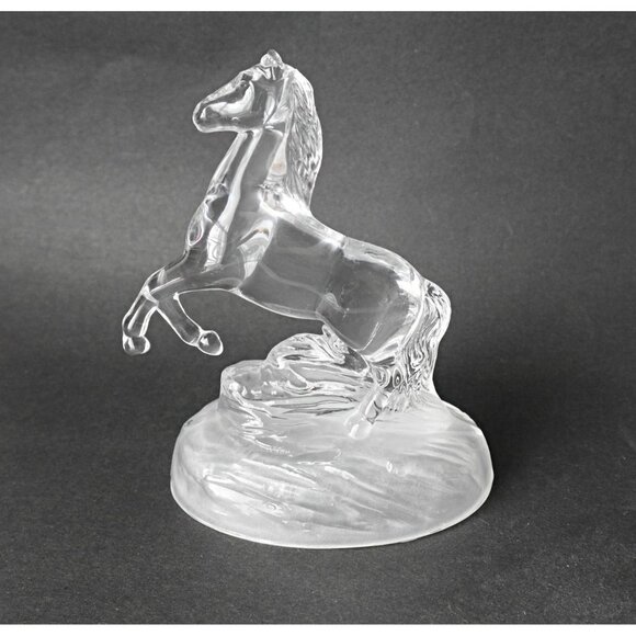 Vintage Cristal D'Arques France Lead Crystal Glass Horse Figurine Statue - Picture 5 of 5